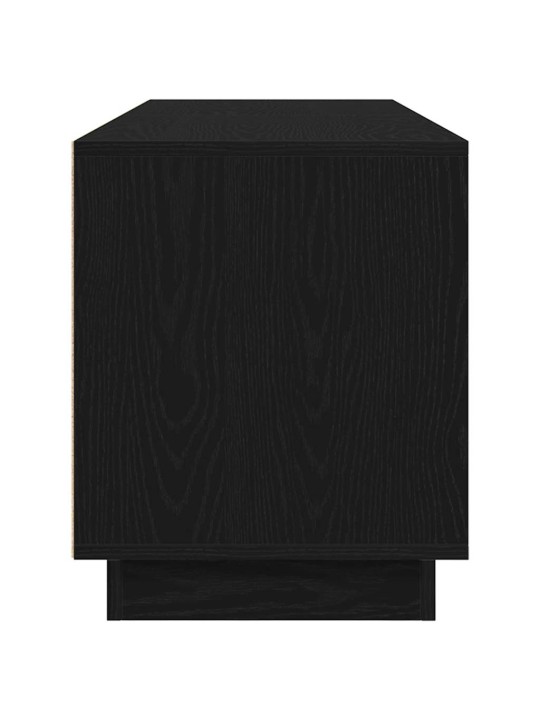 Tv skříňka s led osvětlením černý dub 160,5x41x50 cm