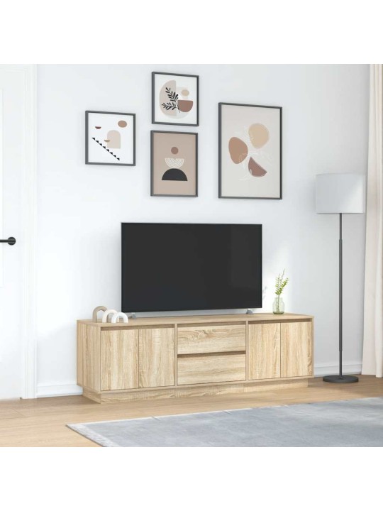 Tv skříňka s led osvětlením dub sonoma 160,5x41x50 cm