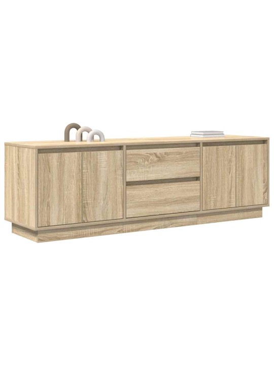Tv skříňka s led osvětlením dub sonoma 160,5x41x50 cm