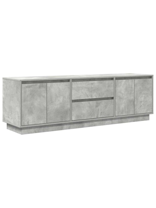 Tv skříňka s led osvětlením betonově šedá 160,5x41x50 cm