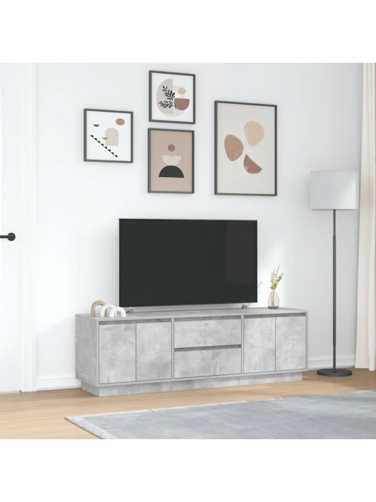 Tv skříňka s led osvětlením betonově šedá 160,5x41x50 cm