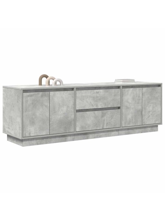 Tv skříňka s led osvětlením betonově šedá 160,5x41x50 cm