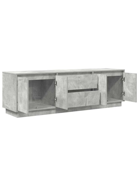 Tv skříňka s led osvětlením betonově šedá 160,5x41x50 cm