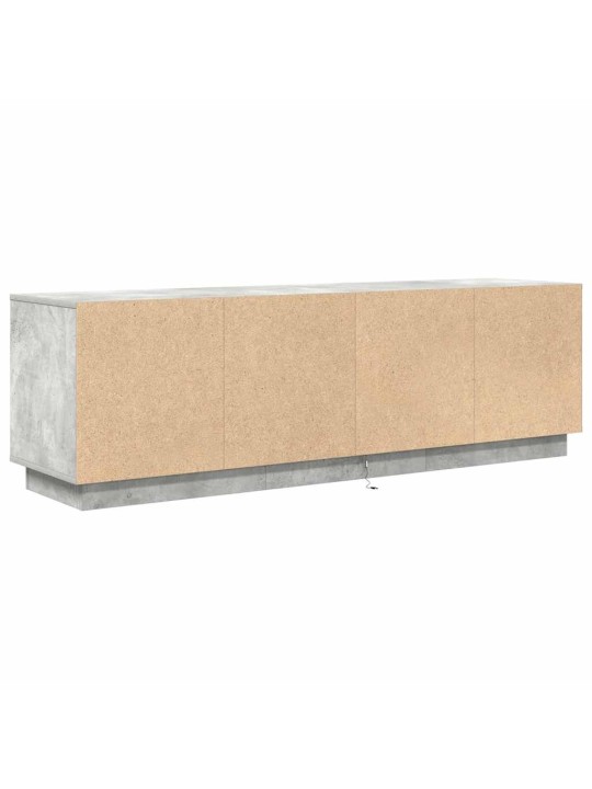 Tv skříňka s led osvětlením betonově šedá 160,5x41x50 cm