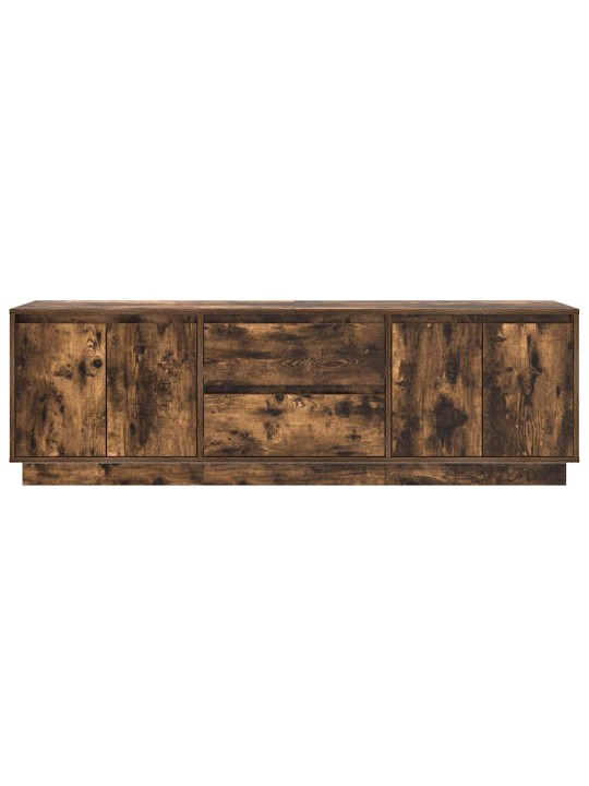 Tv skříňka s led světly uzený dub 160,5x41x50 cm