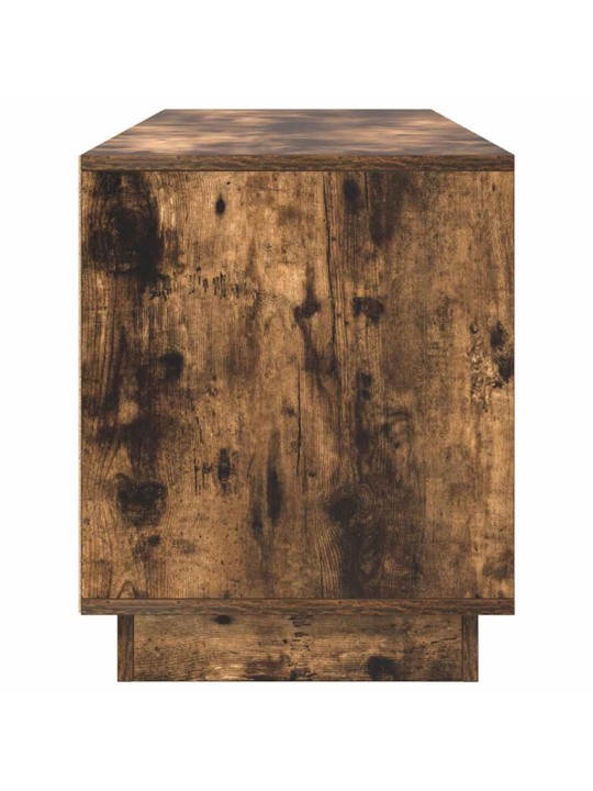 Tv skříňka s led světly uzený dub 160,5x41x50 cm