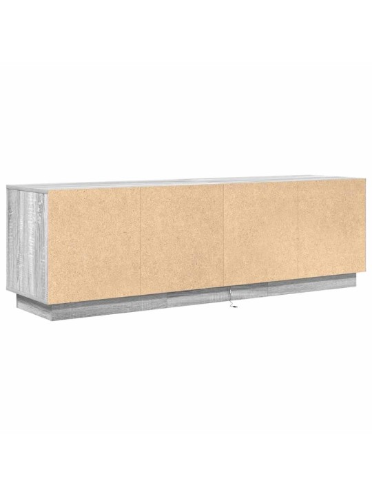 Tv skříňka s led světly šedá sonoma 160,5x41x50 cm