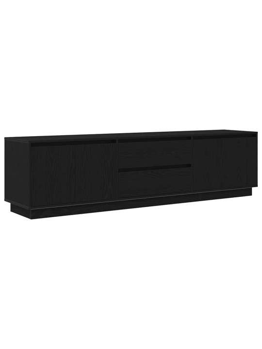 Tv skříňka s led osvětlením černý dub 193,5x41x50 cm