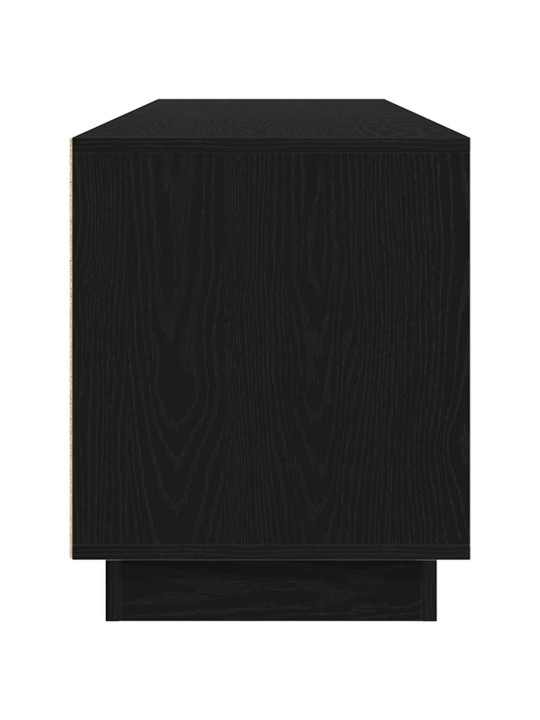 Tv skříňka s led osvětlením černý dub 193,5x41x50 cm