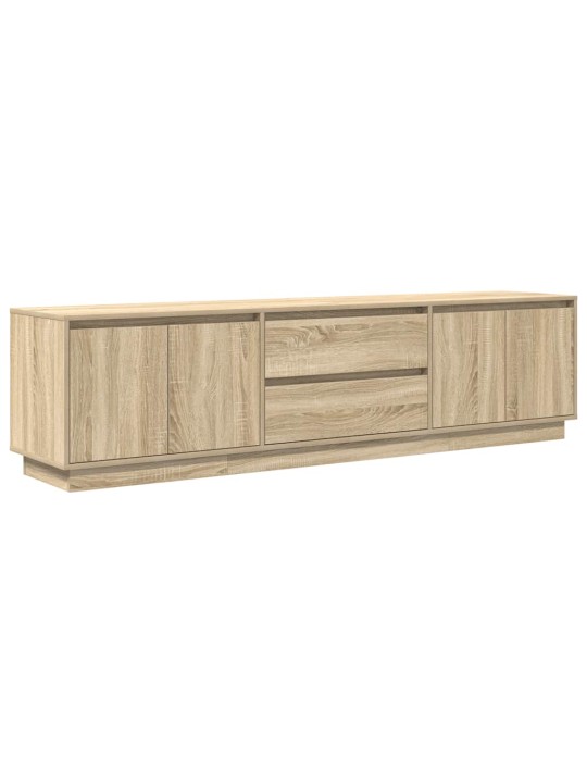 Tv skříňka s led osvětlením dub sonoma 193,5x41x50 cm