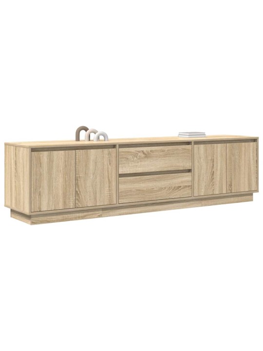 Tv skříňka s led osvětlením dub sonoma 193,5x41x50 cm