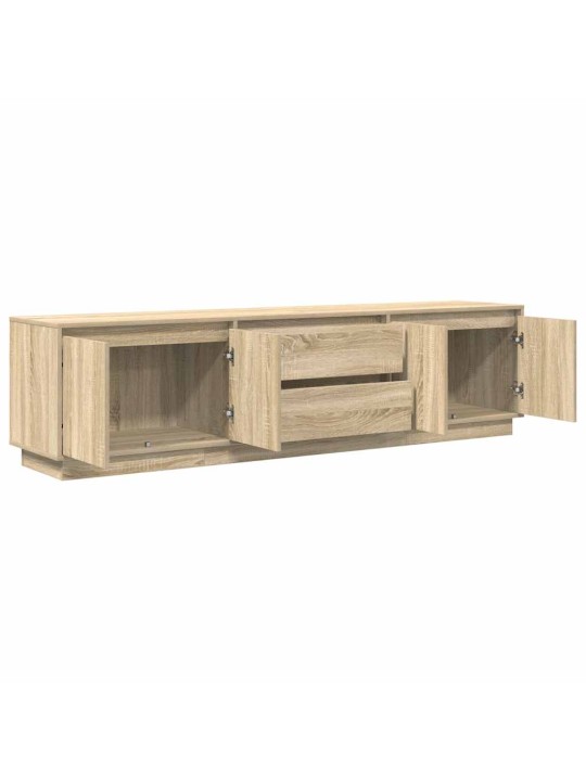 Tv skříňka s led osvětlením dub sonoma 193,5x41x50 cm