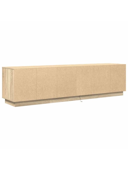 Tv skříňka s led osvětlením dub sonoma 193,5x41x50 cm