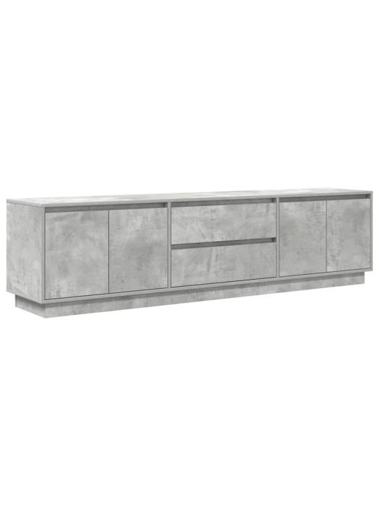 Tv skříňka s led osvětlením betonově šedá 193,5x41x50 cm