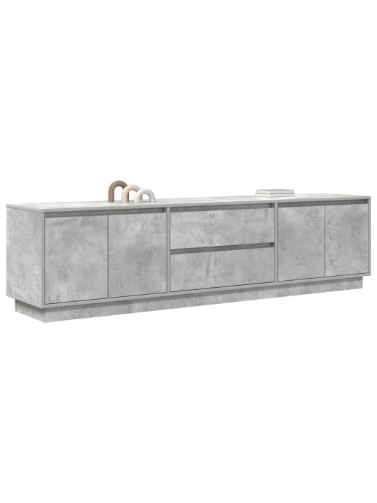 Tv skříňka s led osvětlením betonově šedá 193,5x41x50 cm