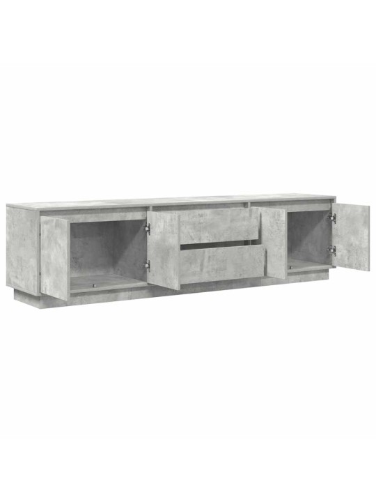 Tv skříňka s led osvětlením betonově šedá 193,5x41x50 cm