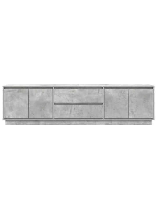 Tv skříňka s led osvětlením betonově šedá 193,5x41x50 cm