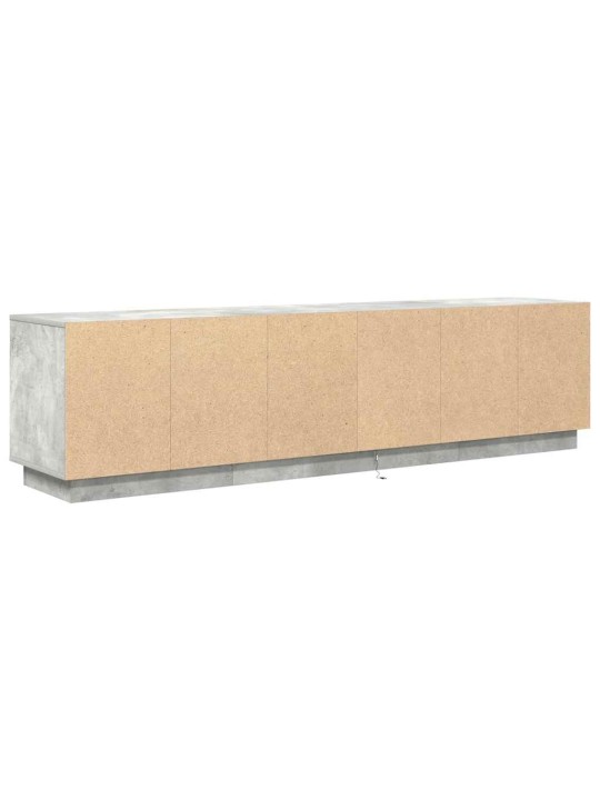 Tv skříňka s led osvětlením betonově šedá 193,5x41x50 cm