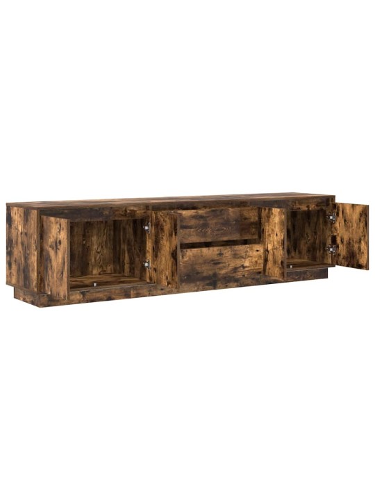 Tv skříňka s led světly uzený dub 193,5x41x50 cm