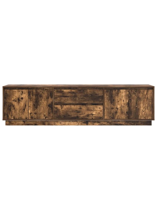 Tv skříňka s led světly uzený dub 193,5x41x50 cm