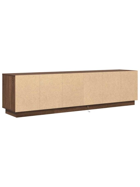 Tv skříňka s led světly hnědý dub 193,5x41x50 cm