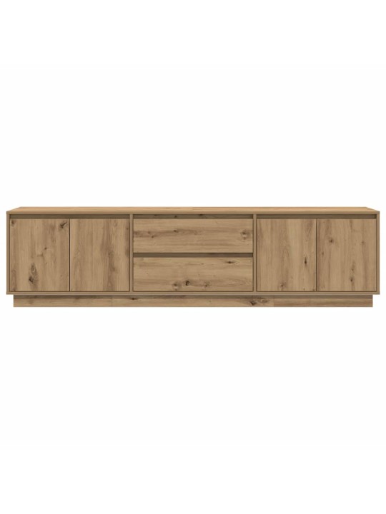 Tv skříňka s led osvětlením dub artisan 193,5x41x50 cm