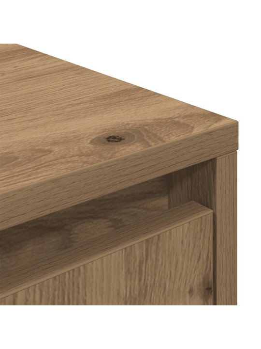 Tv skříňka s led osvětlením dub artisan 193,5x41x50 cm