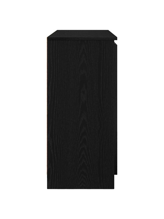 Příborník se zásuvkami černý dub 100,5x35x76cm kompozitní dřevo