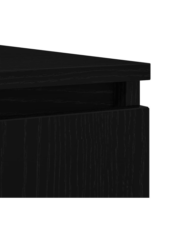 Příborník se zásuvkami černý dub 100,5x35x76cm kompozitní dřevo