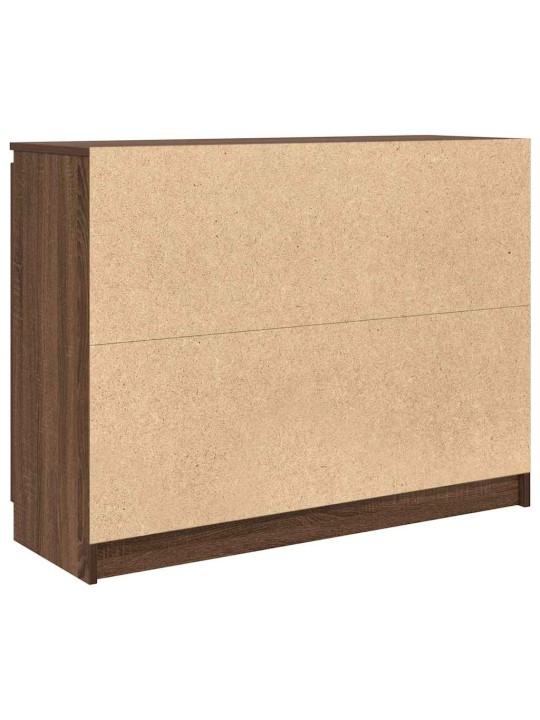 Příborník se zásuvkami hnědý dub 100,5x35x76cm kompozitní dřevo