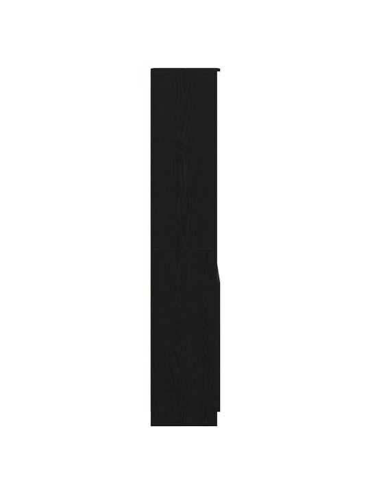 Vysoká deska černý dub 50x35x180 cm dřevěná konstrukce