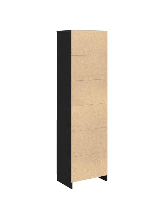 Vysoká deska černý dub 50x35x180 cm dřevěná konstrukce