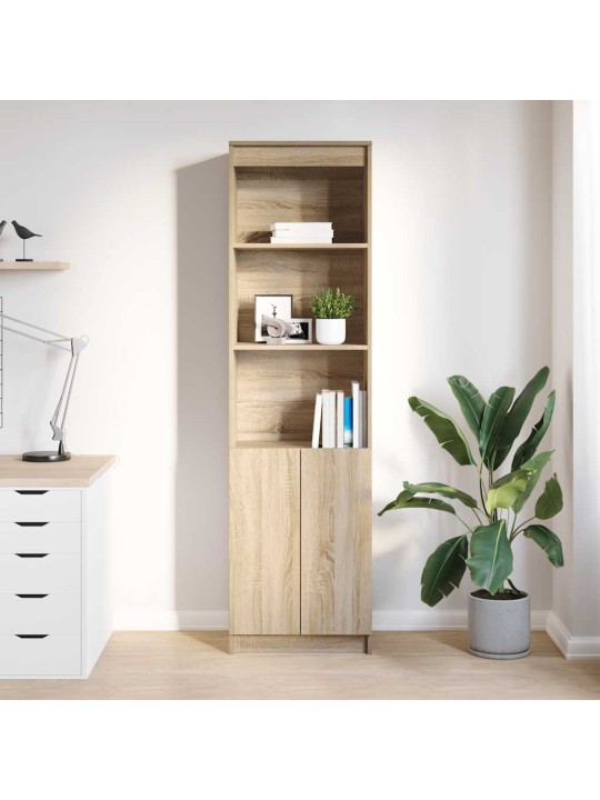 Vysoká deska sonoma dub 50x35x180 cm dřevěná konstrukce