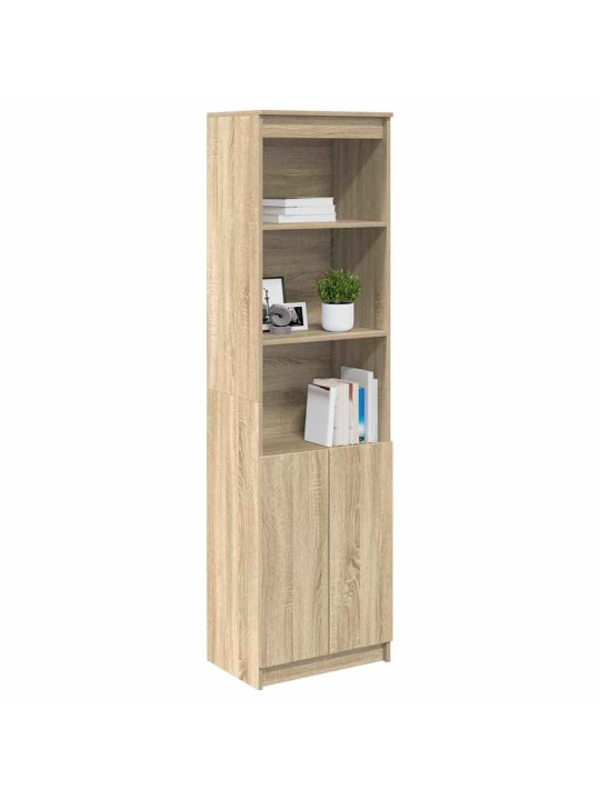 Vysoká deska sonoma dub 50x35x180 cm dřevěná konstrukce