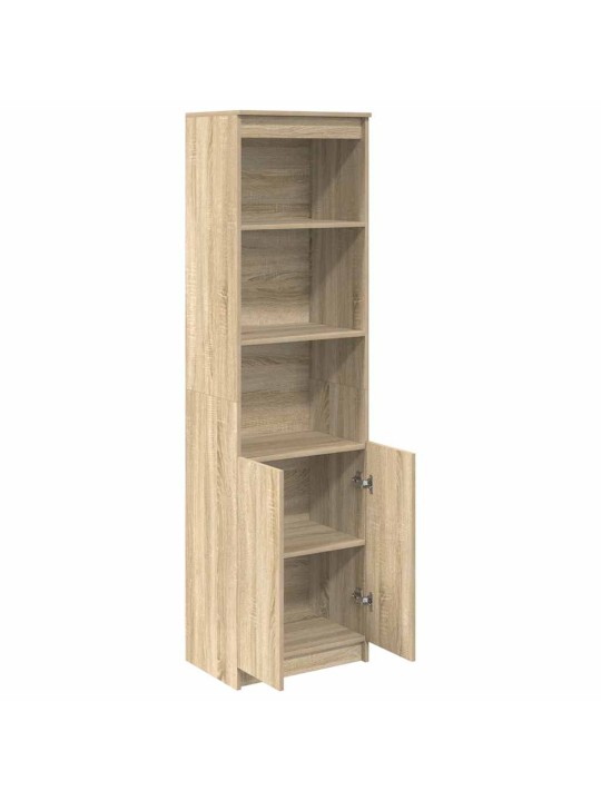Vysoká deska sonoma dub 50x35x180 cm dřevěná konstrukce