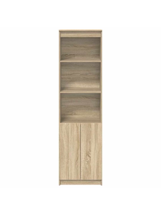 Vysoká deska sonoma dub 50x35x180 cm dřevěná konstrukce