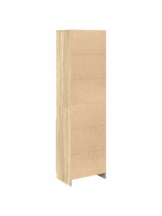 Vysoká deska sonoma dub 50x35x180 cm dřevěná konstrukce