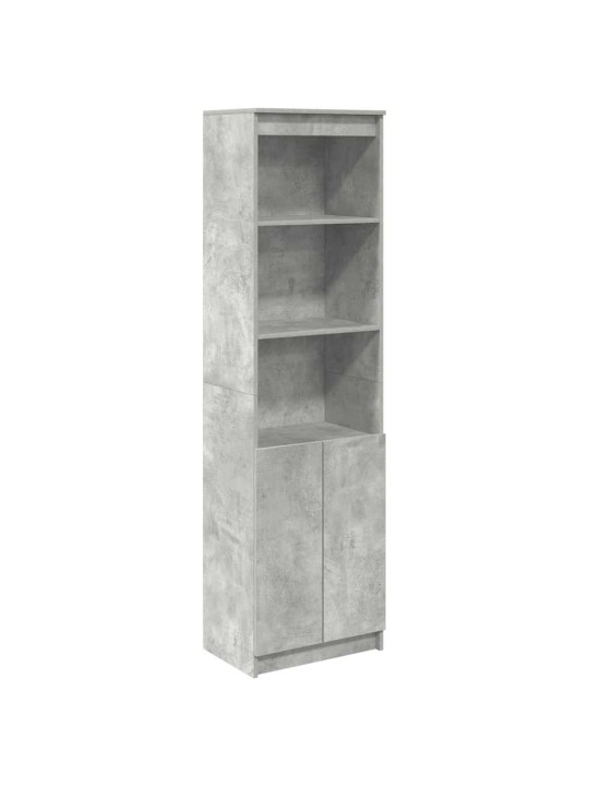 Vysoká deska betonově šedá 50x35x180 cm dřevěná konstrukce