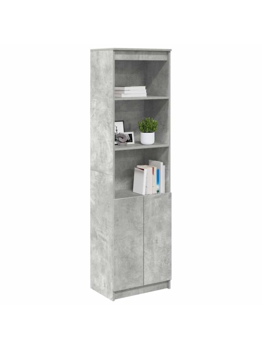 Vysoká deska betonově šedá 50x35x180 cm dřevěná konstrukce