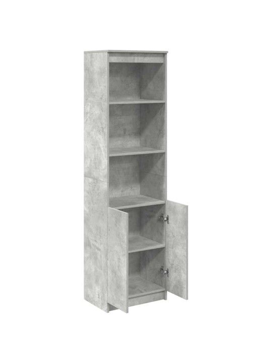 Vysoká deska betonově šedá 50x35x180 cm dřevěná konstrukce
