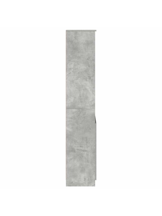 Vysoká deska betonově šedá 50x35x180 cm dřevěná konstrukce