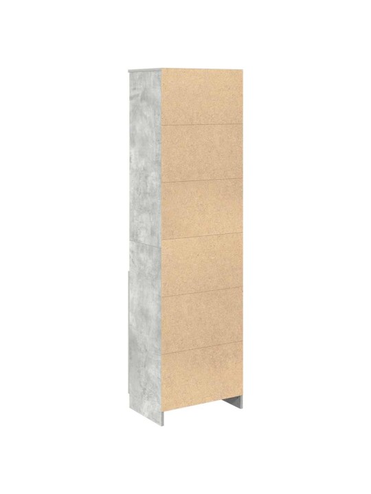 Vysoká deska betonově šedá 50x35x180 cm dřevěná konstrukce