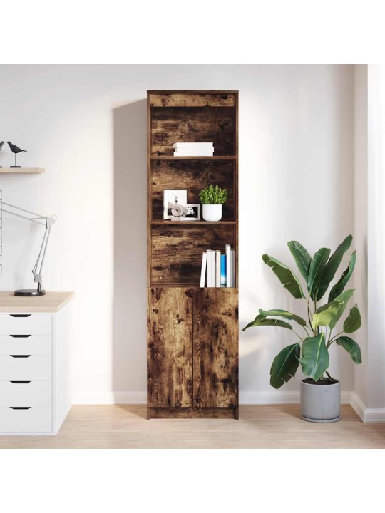 Vysoká deska kouřový dub 50x35x180 cm dřevěné konstrukce