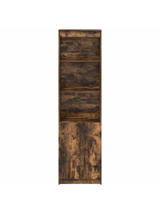 Vysoká deska kouřový dub 50x35x180 cm dřevěné konstrukce