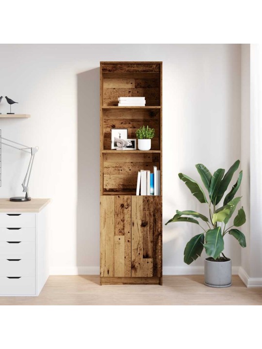 Vysoká deska staré dřevo 50x35x180 cm dřevěná konstrukce