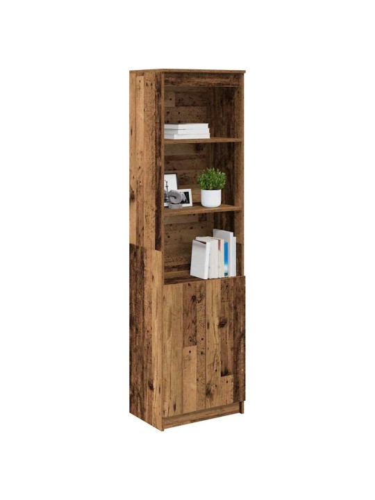 Vysoká deska staré dřevo 50x35x180 cm dřevěná konstrukce