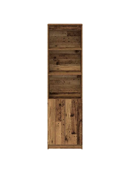 Vysoká deska staré dřevo 50x35x180 cm dřevěná konstrukce