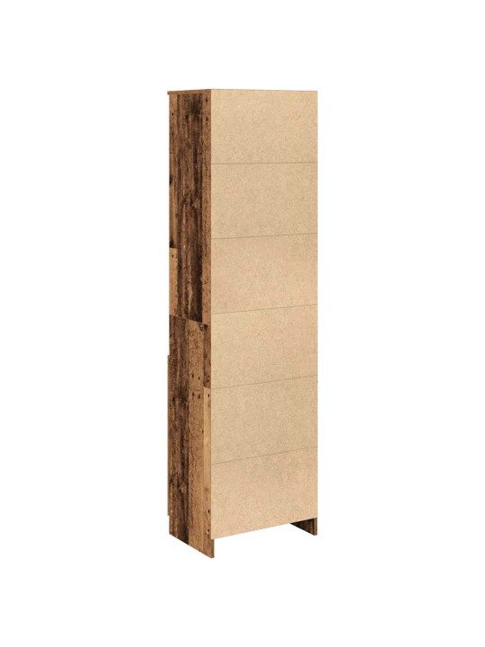 Vysoká deska staré dřevo 50x35x180 cm dřevěná konstrukce