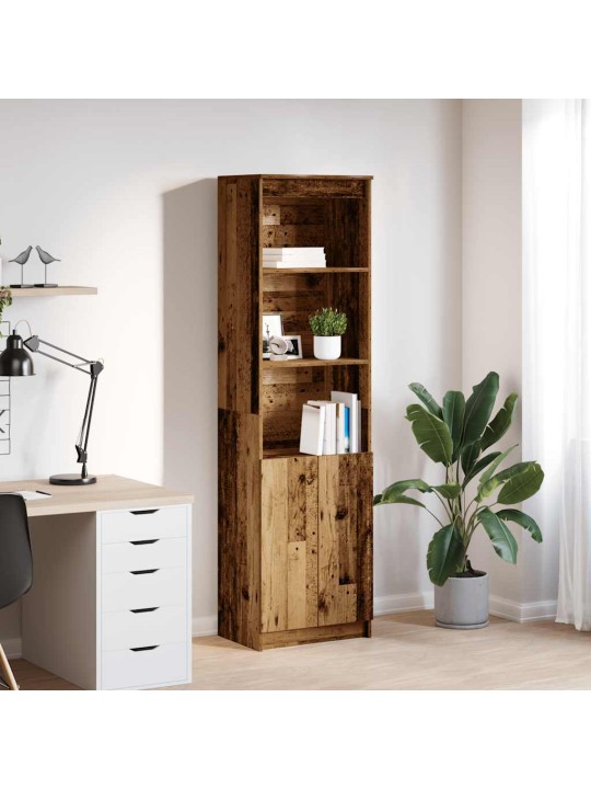 Vysoká deska staré dřevo 50x35x180 cm dřevěná konstrukce