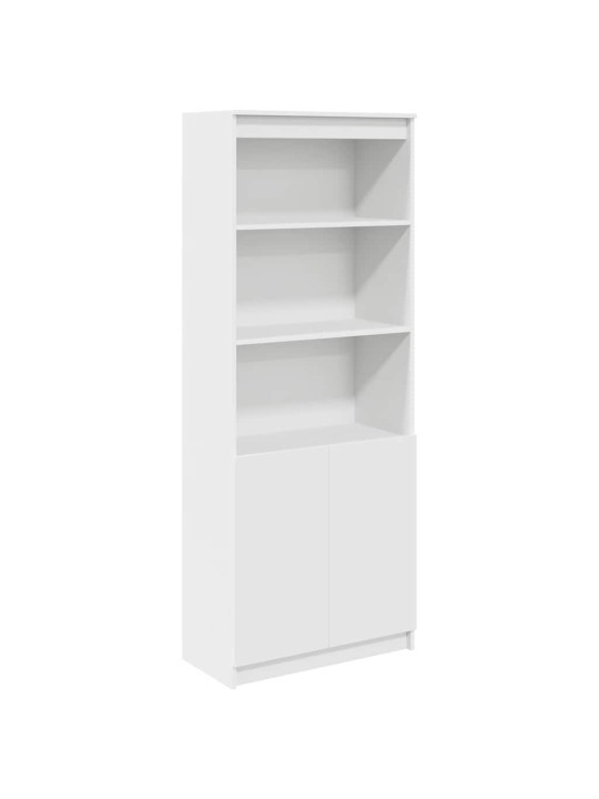 Skříň highboard bílá 70 x 35 x 180 cm kompozitní dřevo